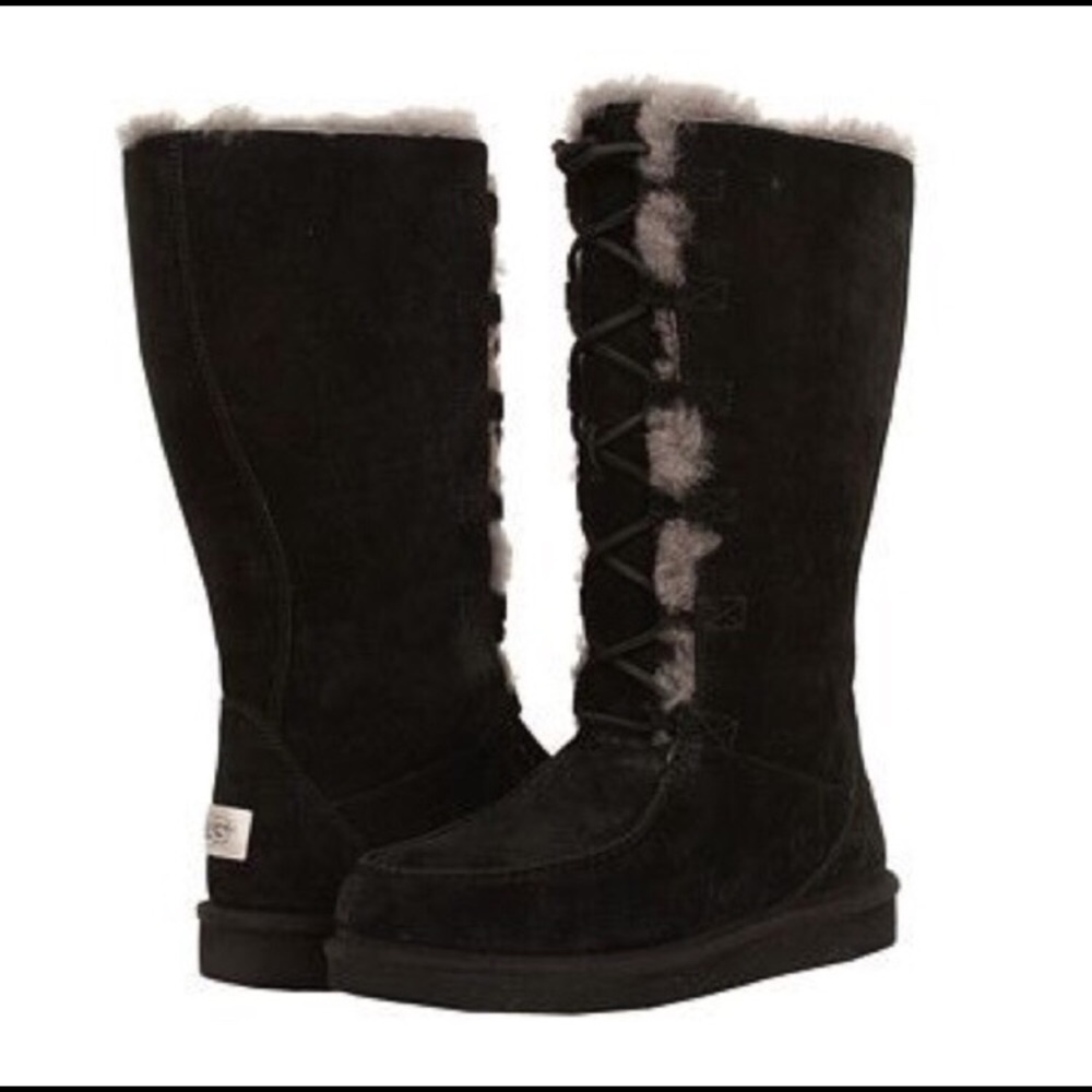 *SOLD* UGG Uptown Lace-Up Boots - Black